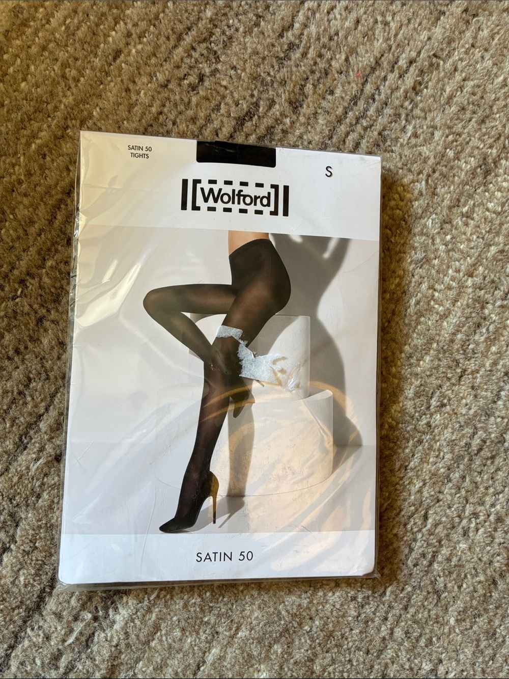 Wolford Women’s Satin 50 Tights Size S New